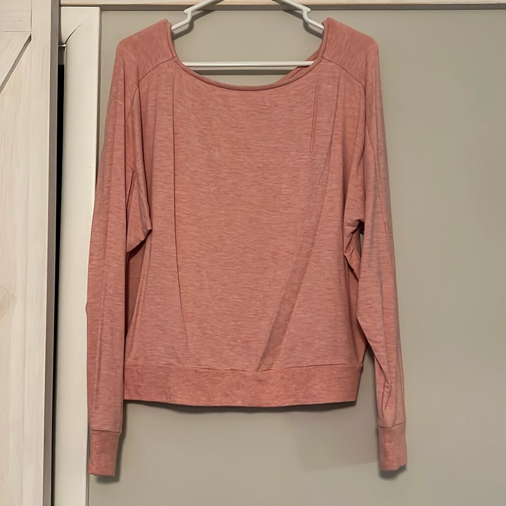 Pink long sleeve Zella Top